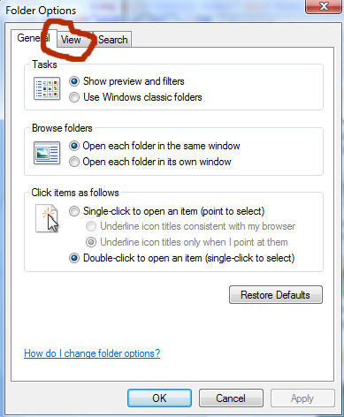 How-To Configure Windows 7 to Show File Extensions